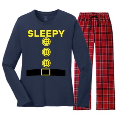 Sleepy Dwarf Women's Long Sleeve Flannel Pajama Set 