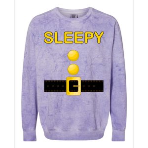 Sleepy Dwarf Costume Colorblast Crewneck Sweatshirt