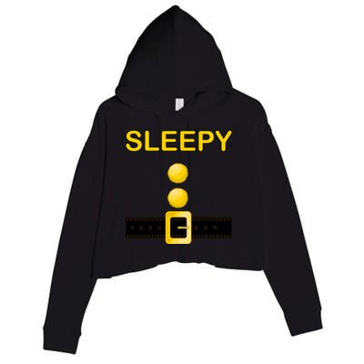 Sleepy Dwarf Costume Crop Fleece Hoodie