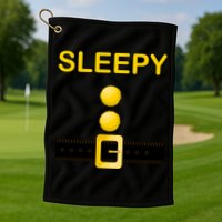 Sleepy Dwarf Costume Golf Towel