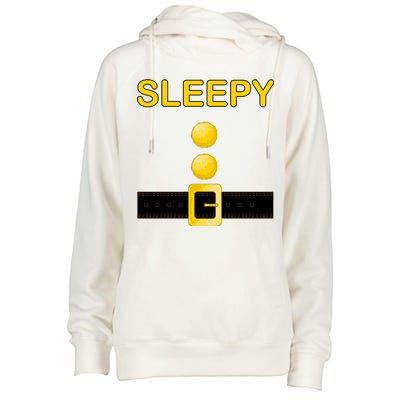 Sleepy Dwarf Costume Womens Funnel Neck Pullover Hood