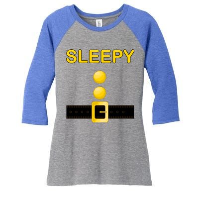 Sleepy Dwarf Costume Women's Tri-Blend 3/4-Sleeve Raglan Shirt