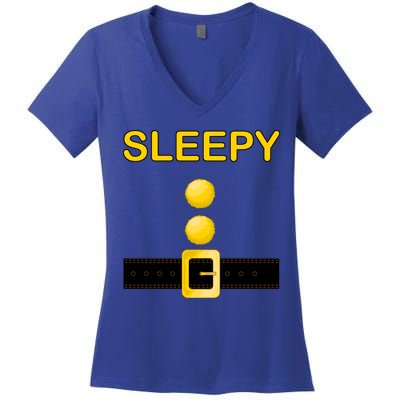 Sleepy Dwarf Costume Women's V-Neck T-Shirt