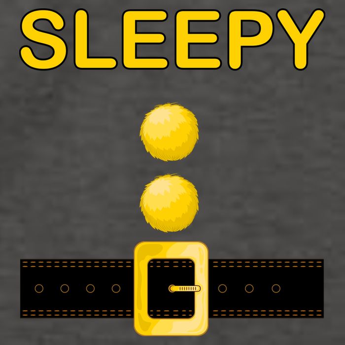 Sleepy Dwarf Costume Vector Backpack