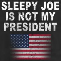 Sleepy Joe Is Not My President American Flag Microfiber Hand Towel