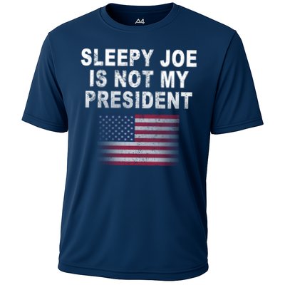 Sleepy Joe Is Not My President American Flag Performance Shirt