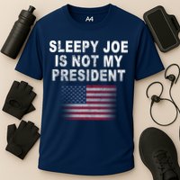 Sleepy Joe Is Not My President American Flag Performance Shirt
