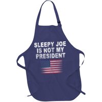 Sleepy Joe Is Not My President American Flag Apron