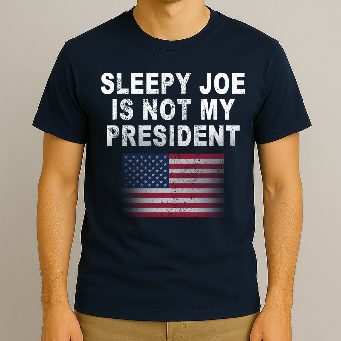 Sleepy Joe Is Not My President American Flag T-Shirt