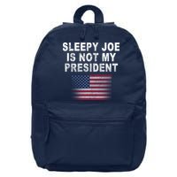 Sleepy Joe Is Not My President American Flag 16 in Basic Backpack