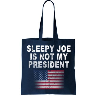 Sleepy Joe Is Not My President American Flag Bag