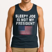Sleepy Joe Is Not My President American Flag Tank Top