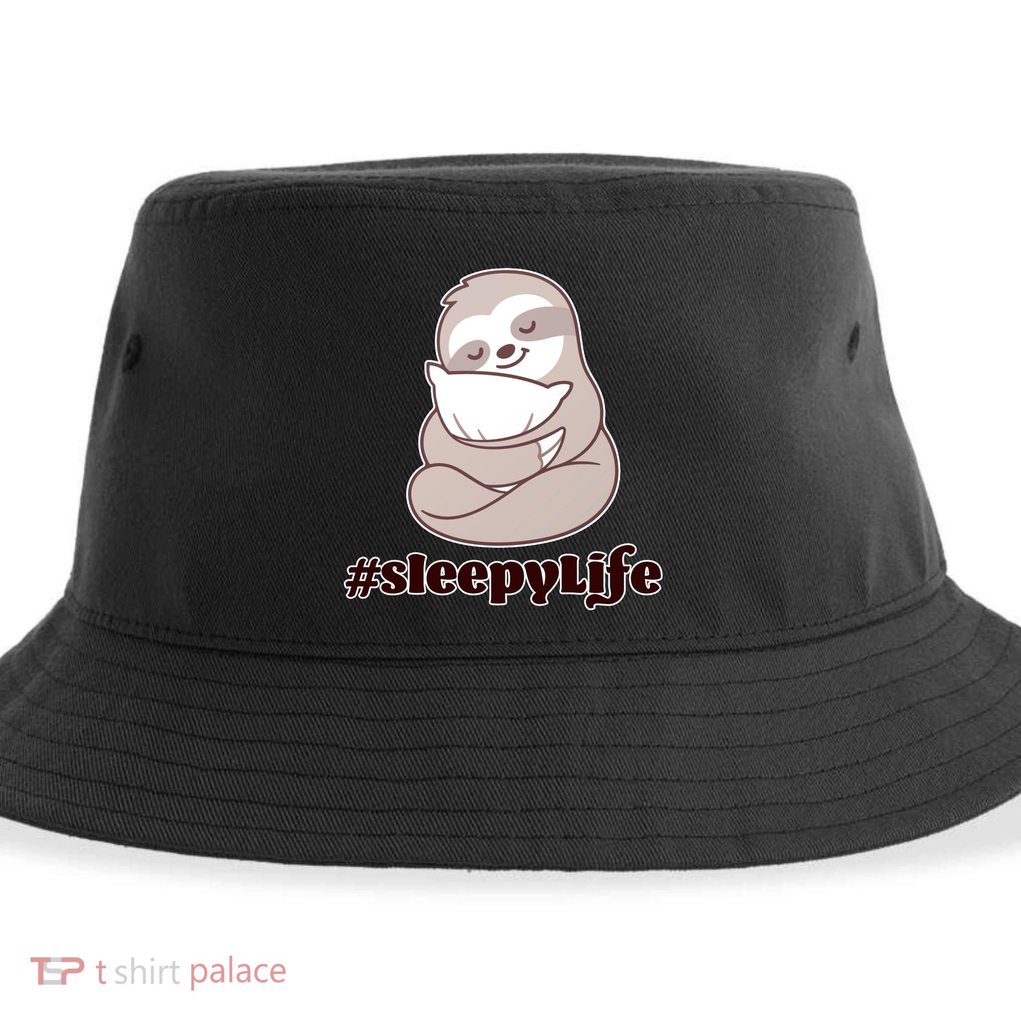 Sleepy Life Sloth Sustainable Bucket Hat