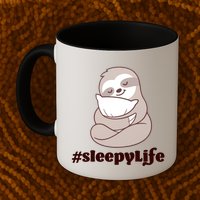 Sleepy Life Sloth Mug