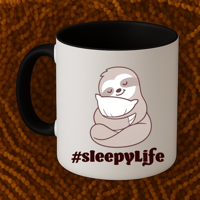 Sleepy Life Sloth Mug
