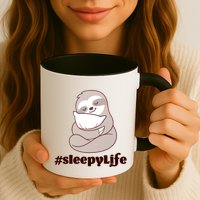Sleepy Life Sloth Mug