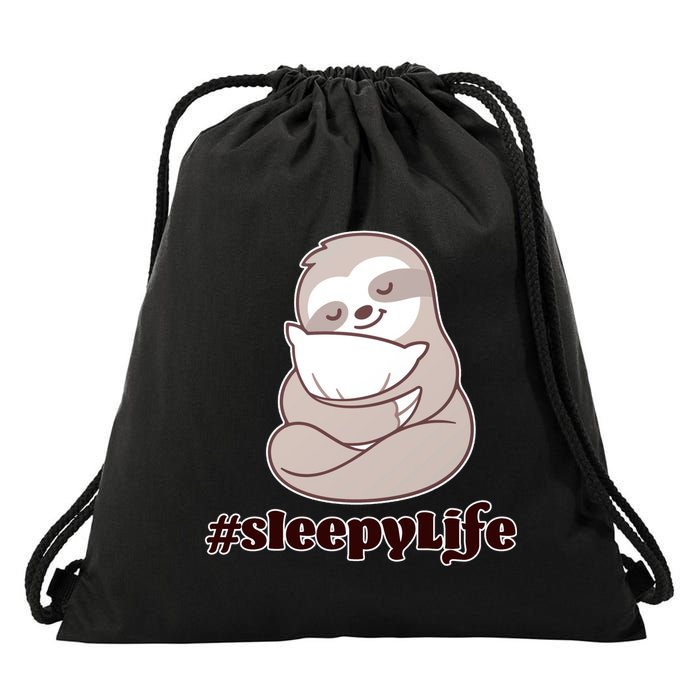 Sleepy Life Sloth Drawstring Bag