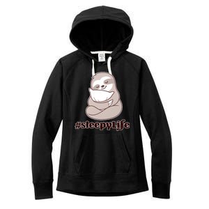 Sleepy Life Sloth Women's Fleece Hoodie