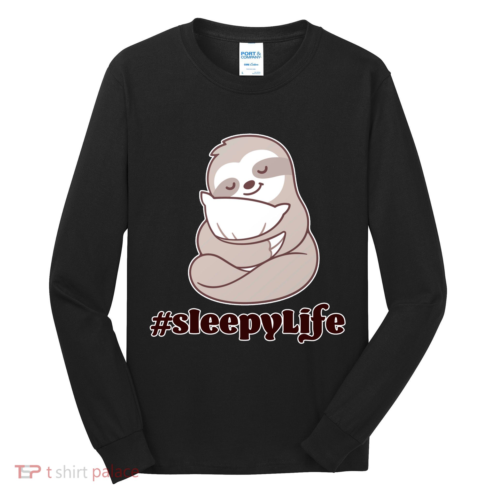 Sleepy Life Sloth Tall Long Sleeve T-Shirt