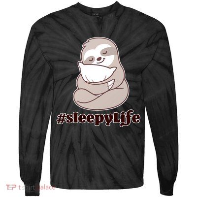 Sleepy Life Sloth Tie-Dye Long Sleeve Shirt