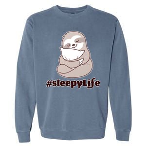 Sleepy Life Sloth Garment-Dyed Sweatshirt