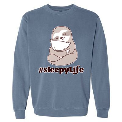 Sleepy Life Sloth Garment-Dyed Sweatshirt