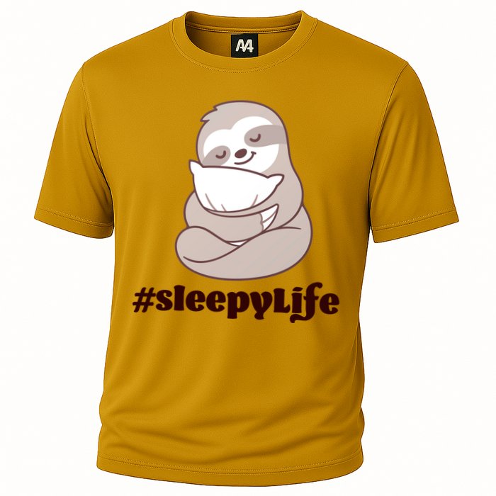 Sleepy Life Sloth Cooling Performance Crew T-Shirt