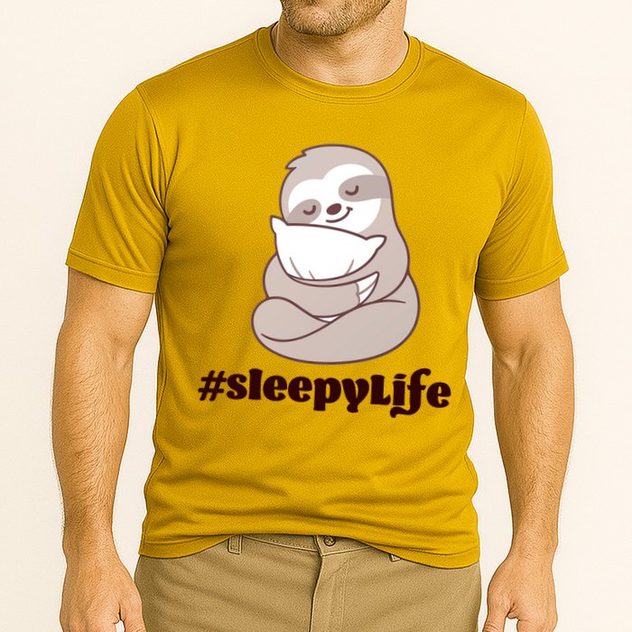 Sleepy Life Sloth Cooling Performance Crew T-Shirt