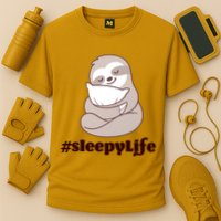 Sleepy Life Sloth Cooling Performance Crew T-Shirt