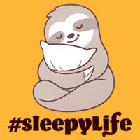 Sleepy Life Sloth Cooling Performance Crew T-Shirt