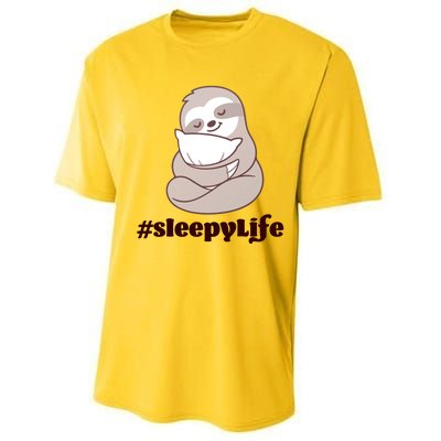 Sleepy Life Sloth Performance Sprint T-Shirt