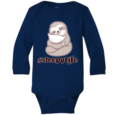 Sleepy Life Sloth Baby Long Sleeve Bodysuit