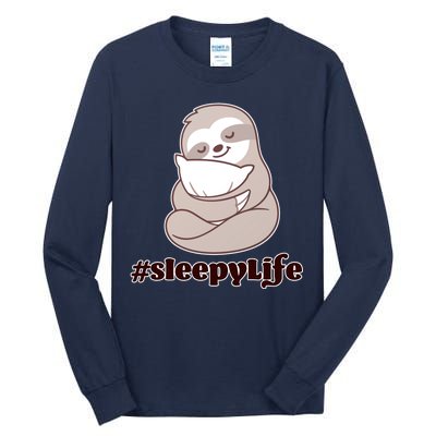 Sleepy Life Sloth Tall Long Sleeve T-Shirt