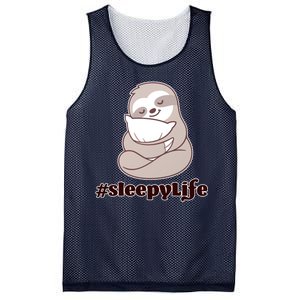 Sleepy Life Sloth Mesh Reversible Basketball Jersey Tank