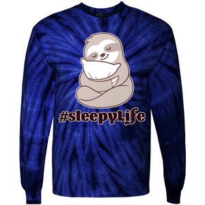 Sleepy Life Sloth Tie-Dye Long Sleeve Shirt