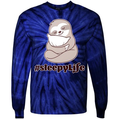 Sleepy Life Sloth Tie-Dye Long Sleeve Shirt