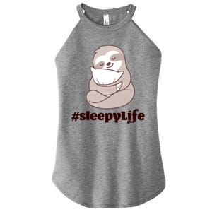 Sleepy Life Sloth Women's Perfect Tri Rocker Tank