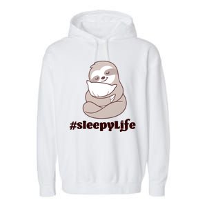 Sleepy Life Sloth Garment-Dyed Fleece Hoodie