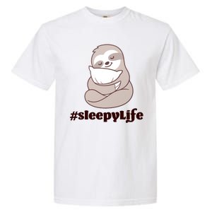 Sleepy Life Sloth Garment-Dyed Heavyweight T-Shirt