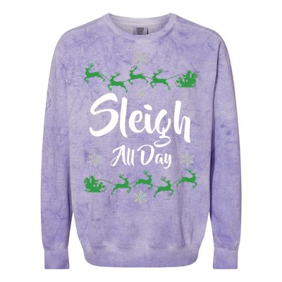 Sleigh All Day Colorblast Crewneck Sweatshirt