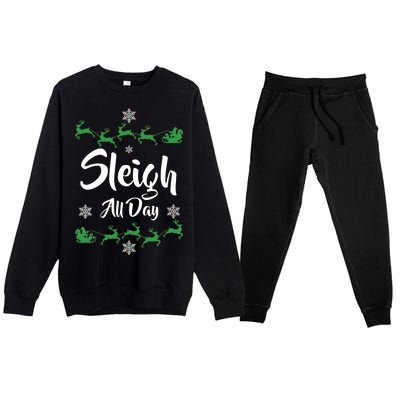 Sleigh All Day Premium Crewneck Sweatsuit Set