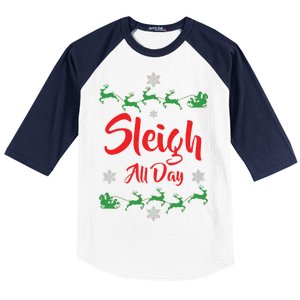 Sleigh All Day Baseball Sleeve Shirt