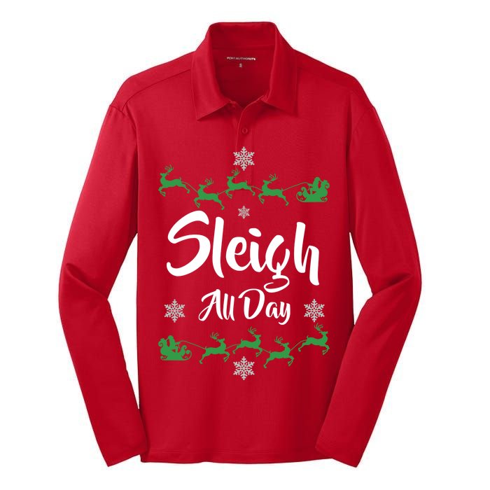 Sleigh All Day Silk Touch Performance Long Sleeve Polo