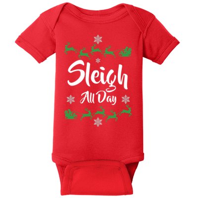 Sleigh All Day Baby Bodysuit