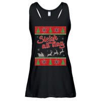 Sleigh All Day Ugly Christmas Ladies Essential Flowy Tank