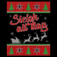 Sleigh All Day Ugly Christmas 16 in Basic Backpack