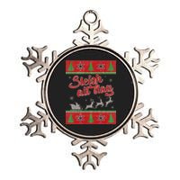 Sleigh All Day Ugly Christmas Metallic Star Ornament