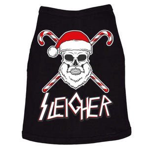 Sleigher Santa Candy Cane Skull Doggie Tank