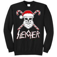 Sleigher Santa Candy Cane Skull Sweatshirt