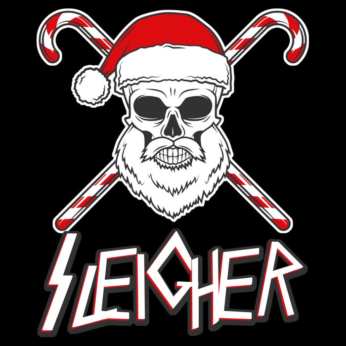 Sleigher Santa Candy Cane Skull Impact Tech Backpack
